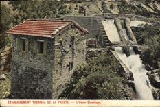 Vintage Postcard Electricity Water-cure establishment of Swift the electric factory