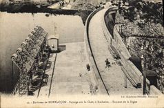 CPA Electricite Environs de Montlucon Barrage sur le Cher a Rochebut Sommet de la digue
