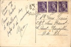 Vintage Postcard Electricite Surroundings of Montlucon Barrage on the Expensive one has Rochebut Sommet of the dam