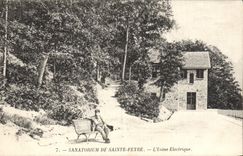 Vintage Postcard Electricity Sanatorium of Holy Feyre the electric factory