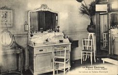 Vintage Postcard Electricity the electric house Street the Paris Furrier electric toilets