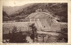 CPA Electricite Environs de Monistrol d'Allier Barrage de la Cie Electrique Loire et Centre