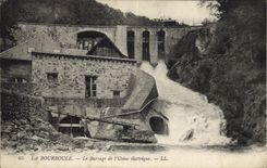 Vintage Postcard Electricity Bourboule stopping of the electric factory