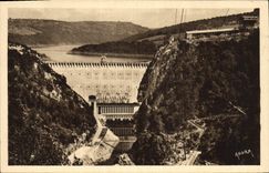 CPA Electricite Vallee de la Truyere La barrage de Sarrans