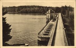 Vintage Postcard Electricity In Morvan Settons the dam
