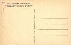 Vintage Postcard Electricity In Morvan Settons the dam