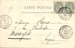 Vintage Postcard Fantaisie Woman Young girl has to marry