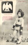 Vintage Postcard Fantasy Child the Small Eaglet Optical illusion Eagle Napoleon