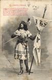 Vintage Postcard Fantasy Joan of Arc