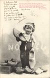 CPA Fantaisie Enfant Sabots