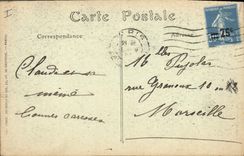 Postal Iglesia de la Sorbona París Tumba del cardenal de Richelieu Ministro de Rey Louis XIII