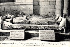 Vintage Postcard Fontevrault the Tombs abbey of Henri II Plantagenet king d4angleterre and Isabelle of Angouleme