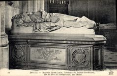 Vintage Postcard Dreux Vault Saint Louis Tomb of the Prince Ferdinand son of the duke of Monpensier by Millet