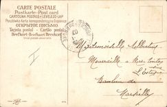 Vintage Postcard Birds Happy year