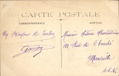 Vintage Postcard Boat Catastrophe of Freedom roads of Toulon at the time of the explosion