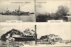 CPA Bateau Catastrophe du Liberte 