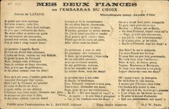 CPA Mes deux fiances ou L'embarras du choix Latepie 