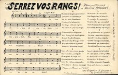 Vintage Postcard Tighten your rows Aristide Briant