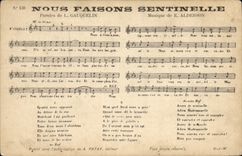 CPA Nous faisons sentinelle Gauquelin Alderson 