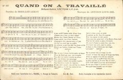 Vintage Postcard When one has works Briollet Gerny Antonin Louis-LED