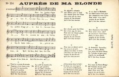 CPA Aupres de ma blonde 