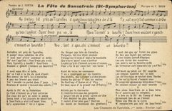 Vintage Postcard the festival of Sansefrein St Symphorien Furtin Airspeed indicator