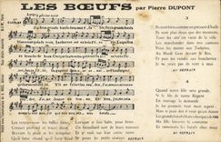CPA Les boeufs Pierre Dupont 