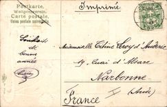 Vintage Postcard Fantaisie Flowers Is tickled pink