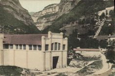 Vintage Postcard Chatelus Machines electric of Bournieere