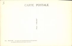 CPA Rueyre Le poste de transformation d'ou partent les lignes aeriennes a haute tension Electricite
