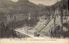CPA Frontiere Franco Suisse Usine electrique du Refrain Vue d'ensemble Electricite 