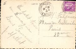 Vintage Postcard dam of Sarrans Seen downstream Electricity