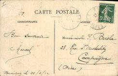 Vintage Postcard Briançon Machines electric and the Bridge Baldy Electricite