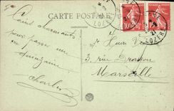 Vintage Postcard Throats To combine it the electric stopping of Langogne Electricity