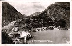 Vintage Postcard Stopping of Chambon on the Romansh one and Mizoen Electricity