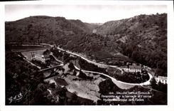 Vintage Postcard Valley of Sioule Panorama on the stopping and the hydro factory electric of Insipid Electricity