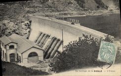 CPA Le barrage de la Sioule L'usine Electricite 