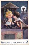 Do Vintage Postcards Fantaisie Illustrator Children Think what you tell me?