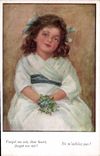 Vintage Postcard Fantaisie Illustrator Newborn do not forget me!