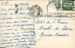 Postal Flores Exposición de las Artes Decorativas Jardín del pabellón Corcellet