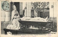 Vintage Postcard Saint Omer Basilica Notre Dame Tomb of Mgr of Croy