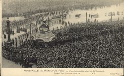 CPA Funerailles du Marechal Foch Vue d'ensemble place de la Concorde 