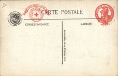 Vintage Postcard Obseques of General Gallieni the arrival of the procession places town hall