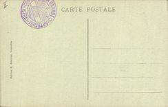 Dauphine Vintage Postcard Large Charterhouse Bust out of marble with the top of the entry of the funeral vault