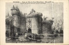 CPA Fougeres Porte de ville La Porte Notre Dame 