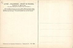 Vintage Postcard Fougeres Carries city the Door Notre Dame