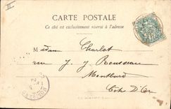 Vintage Postcard Panorama of Puff-pastry cake in 1540