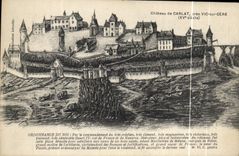 CPA Chateau de Carlat pres Vis sur Cere