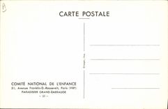 Vintage Postcard Large Bird of paradise Emerald