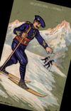 Vintage Postcard Militaria Alpine hunters the Beauvais alpinism